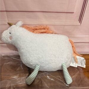 Pillowfort Decorative Cubby stubby UNICORN Pillow Stuffed Animal Plush 20" x 13